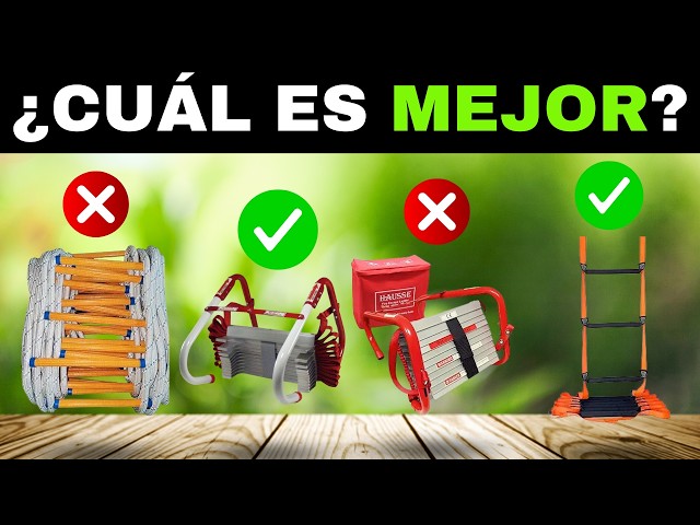 Vídeo relacionado con Escalera de Cuerda de Escape de Incendio,Escalera de Emergencia de Incendios,Escalera de Seguridad contra Incendios con Mosquetón,Capacidad Peso de hasta 2000 Libras,para Casa,Balcón,Barandilla (10m)