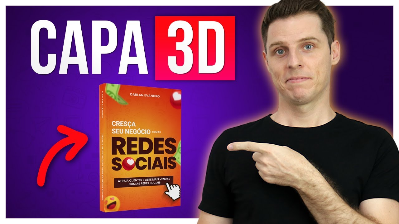 Como Criar uma Capa de eBook 3D linda e Profissional? Online e Grátis