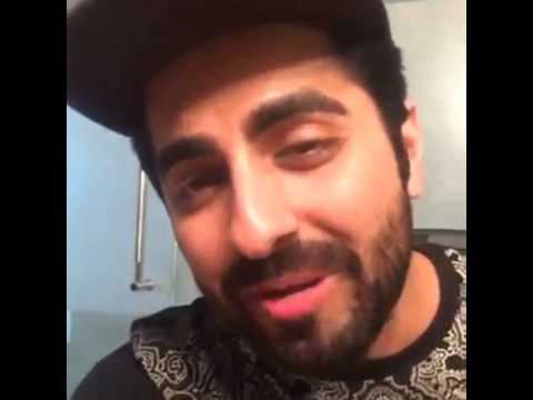 Ayushman wishing Shakti Mohan "All the best"