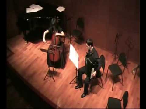 Sergey Berinsky "il dolce dolore" for cello and bajan(Julia Kabakova - cello,Maksim Fedorov,bajan)