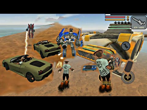 Vegas Crime Simulator Robot Ship Kill Robot & Robot Cars Gameplay