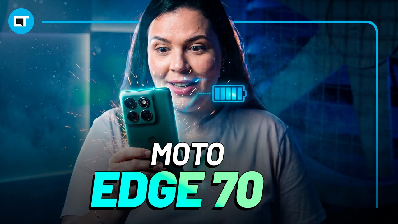 Moto Edge 70: fininho e com boa bateria [ANÁLISE/REVIEW]