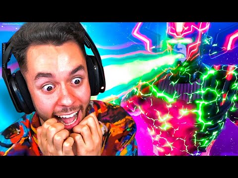 Reacting to the Galactus Finale in Fortnite - TheGrefg