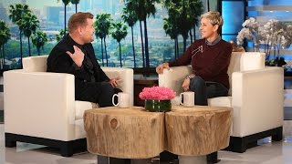 James Corden Visits with Ellen