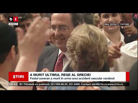 A MURIT ULTIMUL REGE AL GRECIEI_Știri B1_11 ian 2023
