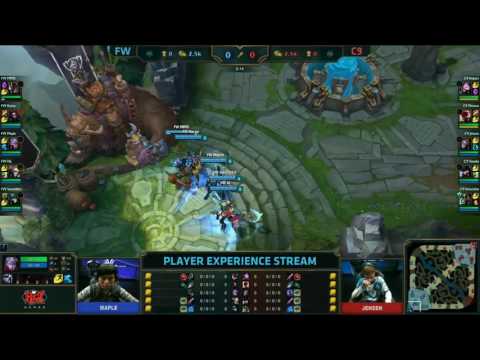 C9 vs FW W1D3 - MAPLE vs JENSEN Player Experience Stream | Group B LoL S6 World Championship 2016