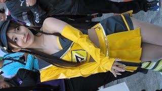 【② 花乃衣美優さん マツモトキヨシ キューティ】SUPERFORMULA  ピットウォークの模様  ごちゃごちゃしていたので明日リベンジします  2024.10.12