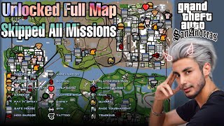 How to Unlock Full Map and Skip All Missions in GTA SA on Android in HINDI/URDU 2023 || Gamerz Luck