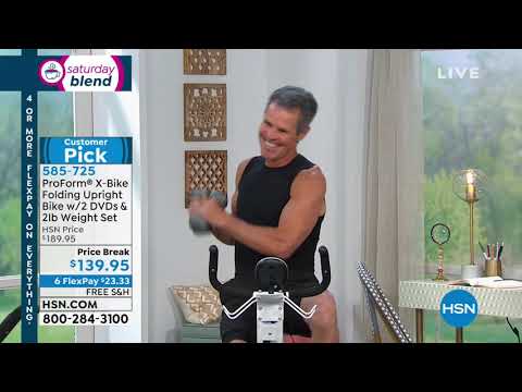 ProForm XBike mit 2 Pfund Gewichtssatz, 2 Trainings-DVDs