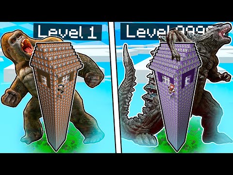 CASA ALTA DI KING KONG VS CASA ALTA DI GODZILLA! - MINECRAFT