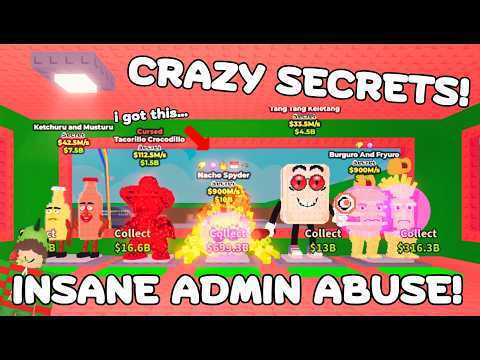I stole CRAZY SECRETS during ADMIN ABUSE in Roblox Steal A Brainrot... 🔥😯