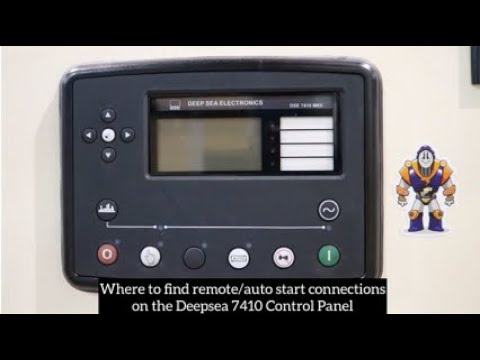 Where to find remote/auto start connections on the Deep Sea Electronics DSE7410 Control Panel