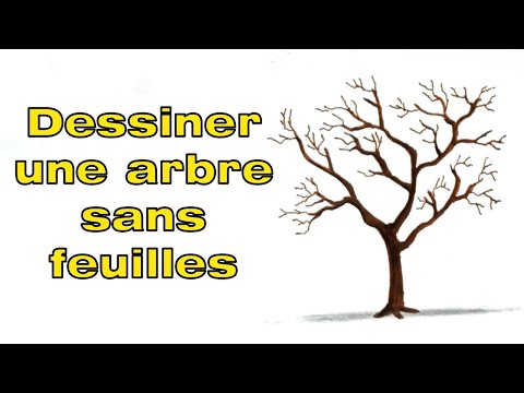 Comment dessiner un arbre sans feuille d'automne