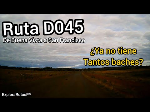 ​Ruta D045 | De Buena Vista a San Francisco (Caazapá) | Estado actual del tramo