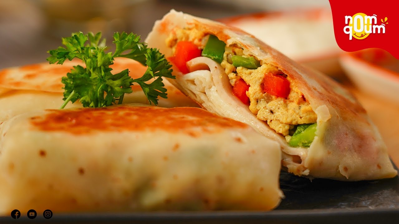 Breakfast Burritos with Bake Parlor Bread | NomQoum The Food Channel