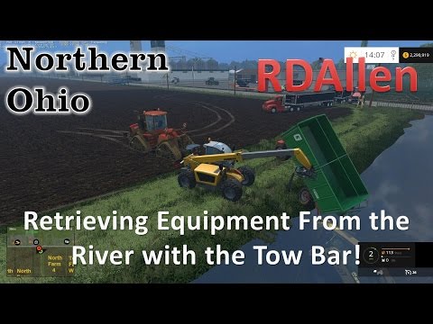 Retrieving Equipment From the River with the Tow Bar!  RDAllen Multiplayer Server