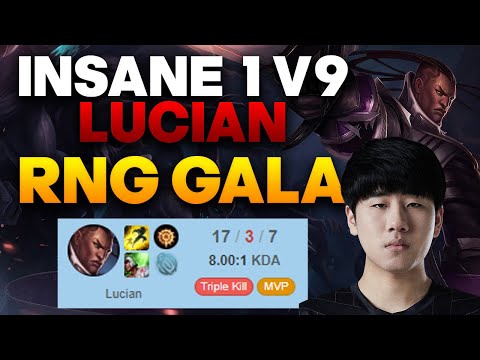 Gala INSANE 1v9 on Lucian... This is how you abuse Lucian Nami
