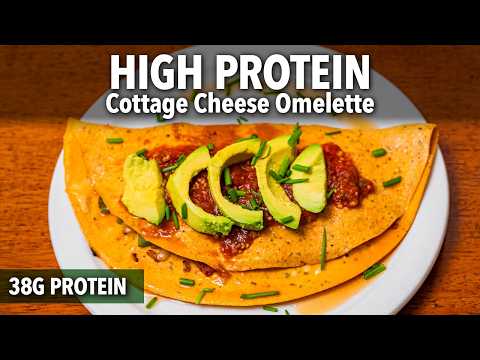 Cottage Cheese Omelette | High Protein Healthy Breakfast Recipe (38G!)
