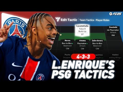 🔴🔵LUIS ENRIQUE'S PSG 4-3-3 TACTICS IN FC 25⚽✨