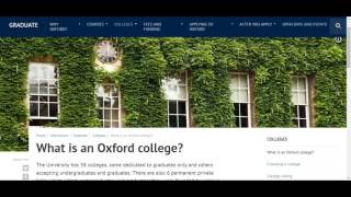 University of Oxford Campus