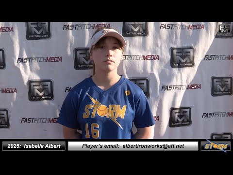 2025 Isabella Albert 3.9 GPA - Outfielder Softball Skills Video - California Storm