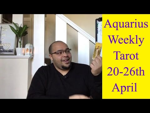 AQUARIUS WEEKLY "A GLIMPSE AT WHATS TO COME" 20th-26th April 2020 #Aquarius #Tarot