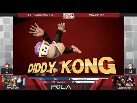 CFL Smackdown 104 WiiU - MVG dyr (Diddy Kong) vs CelestialPup (Corrin) - Winners R2