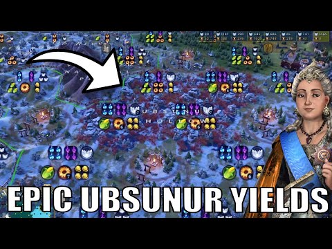 Quite Possibly The Best Ubsunur Yields Ever? #3 (Deity Mod Russia Civilization 6)