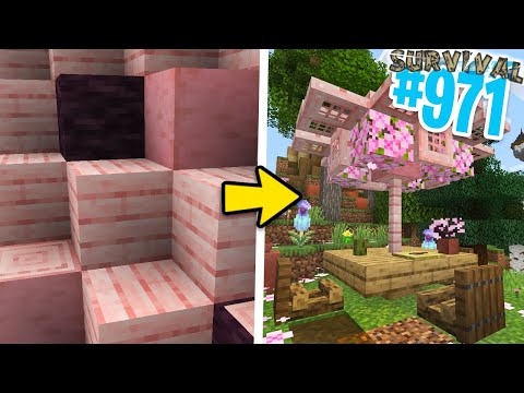 BUILD con il NUOVO LEGNO di CILIEGIO 1.20 - Minecraft ITA SURVIVAL #971