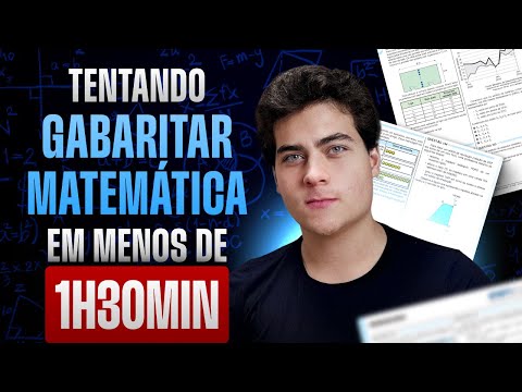 Tentando GABARITAR MATEMÁTICA do Enem em MENOS DE 1h30min (Resolução REAL na prática)