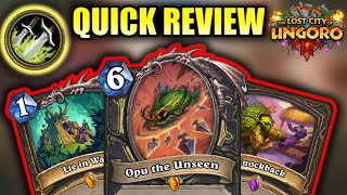 Every New Rogue Card Reviewed in 1 Minute or Less | The Lost City of Un'goro