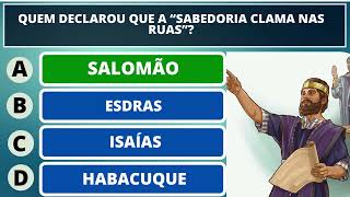 25 PERGUNTAS DESAFIADORAS SOBRE A BÍBLIA NÍVEL MÉDIO - QUIZ BÍBLICO