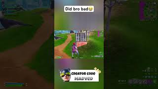 Bros head is peaking out of the cone😭 #fortnite #fortnitememes #fortniteclips