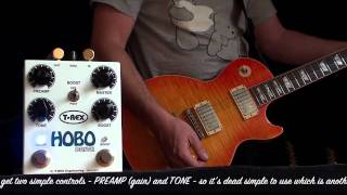Video thumbnail for T-Rex Effects: HOBO Drive - Les Paul to HIWATT Custom by Brett Kingman