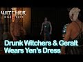 The Witcher 3 - Drunk Witchers & Geralt Wears ...