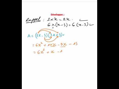 Développer en utilisant la double distributivité