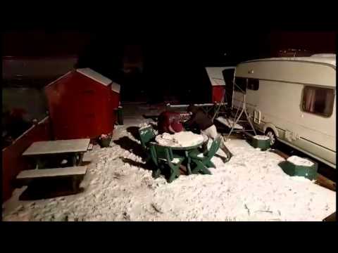 FUNNY! Must watch! knocked down in snowball fight!