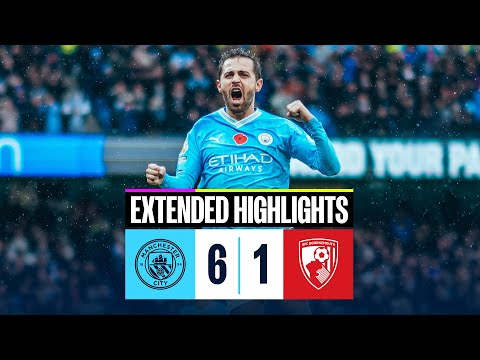 Resumen de Manchester City vs AFC Bournemouth Jornada 11