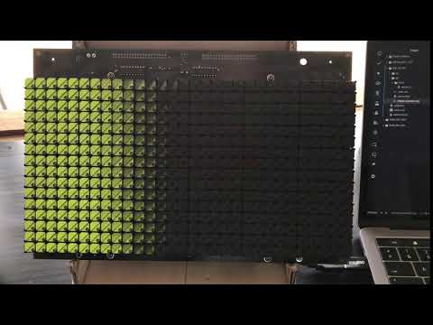 ANNAX Flipdot at max rate