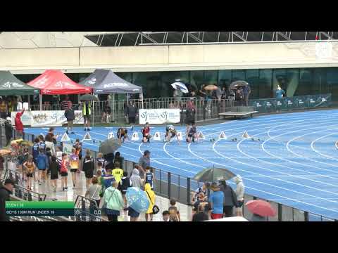 Boys Under 16 100m H1 - 2020 State Combined Events Championships // LAVicTV