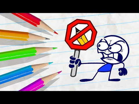 "Well That Escalator Quickly" | Pencilmation Cartoons!