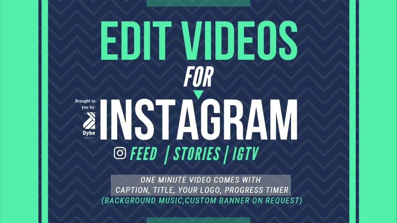 Instagram Video Editing Service With Caption And Title