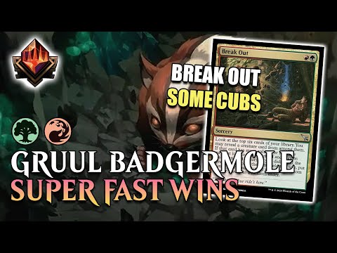 🌳🔥 TOP 1 % MYTHIC WITH GRUUL BADGERMOLE CUB FOR FAST WINS MYTHIC | MTG ARENA Standard TLA Avatar