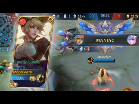 MY LAYLA GET A MANIAC USING THIS TOP 1 GLOBAL BUILD | MLBB