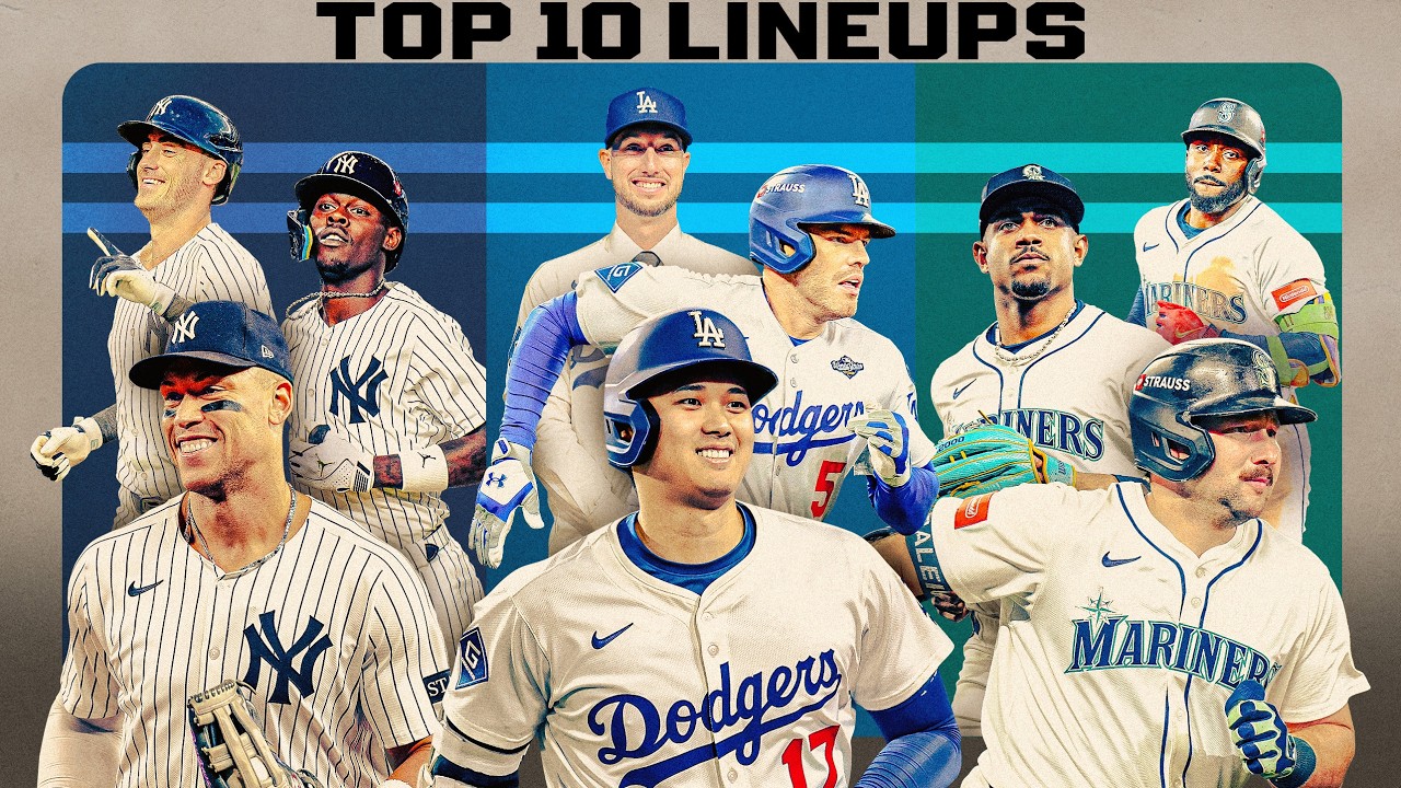 Ranking the TOP 10 lineups in MLB entering 2026! (Ft. Dodgers, Yankees, Mariners AND MORE!)
