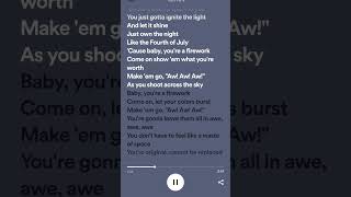 Firework - Katy Perry (Lyrics)