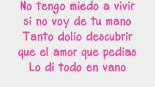 No Tengo Miedo Lyrics English Translation