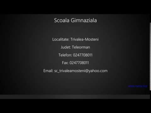 Scoala Gimnaziala Trivalea-Mosteni