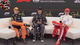F1 Race Press Conference - Kimi Antonelli, Oscar Piastri, Charles Leclerc | Japanese GP  2026