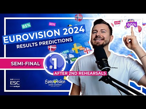 🔎 UPDATED PREDICTIONS AFTER 2ND REHEARSALS | 🇸🇪 FIRST SEMI-FINAL of EUROVISION 2024
